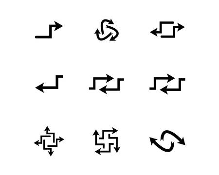Arrow symbol vector icon illustration