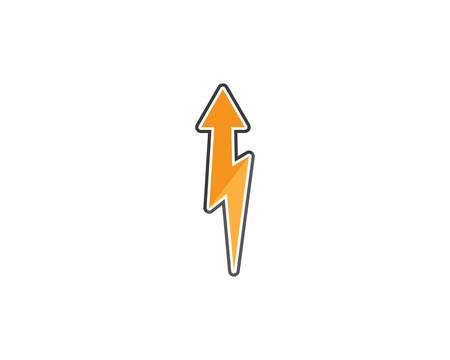 Thunderbolt vector icon illustration design