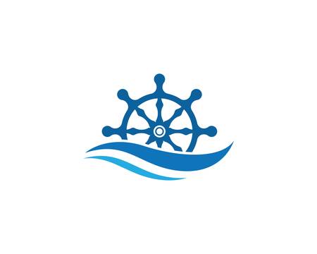 Steering ship vector icon illustration designのイラスト素材