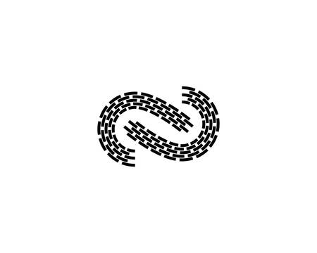 Infinity vector icon illustration designのイラスト素材