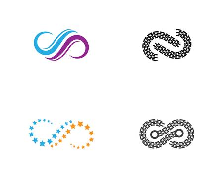 Infinity vector icon illustration designのイラスト素材