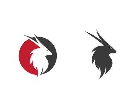 Deer symbol illustraation designのイラスト素材