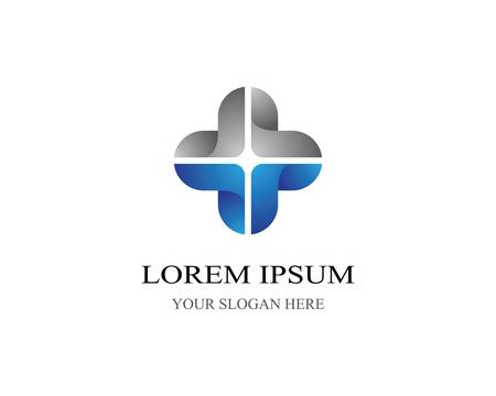 Medical cross vector icon illustration designのイラスト素材