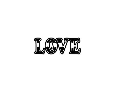 Love word vector icon illustrationのイラスト素材
