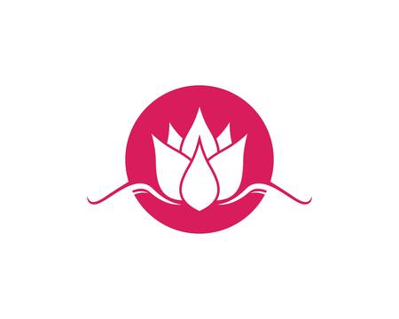 Beauty flowers logo template vector iconのイラスト素材