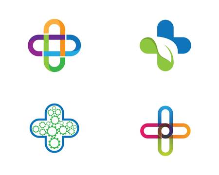 Medical logo template vector icon illustration designのイラスト素材