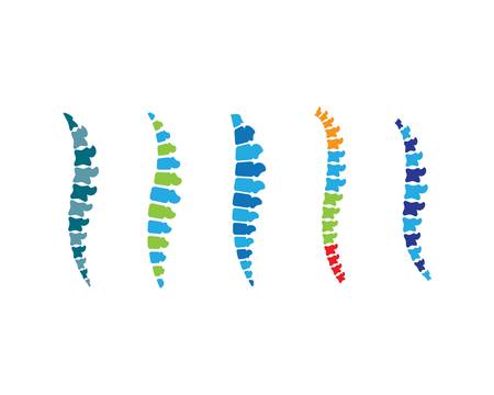Spine diagnostics symbol logo template vector illustration design