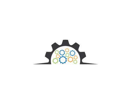Gear template icon illustration designのイラスト素材