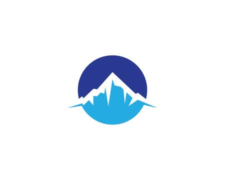 Mountain logo template vector icon illustration designのイラスト素材