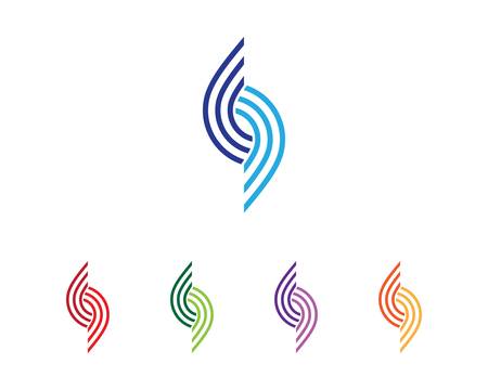 S letter logo vector icon illustration designのイラスト素材