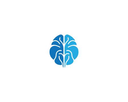 Brain logo template vector icon illustration designのイラスト素材