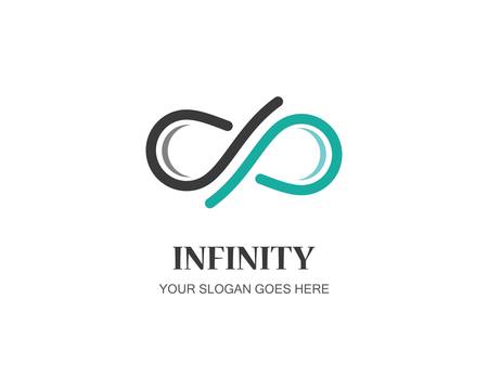Infinity vector icon illustration designのイラスト素材