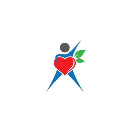 Healthy heart icon illustration designのイラスト素材