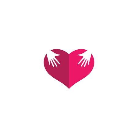 Love logo template symbol icon illustration designのイラスト素材