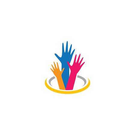 Hand care logo template vector icon illustrationのイラスト素材