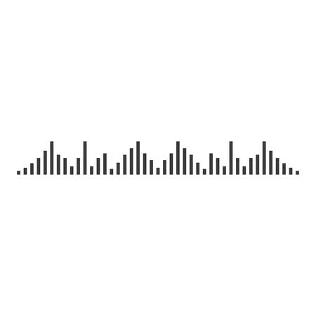 Sound wave logo template vector icon illustrationのイラスト素材