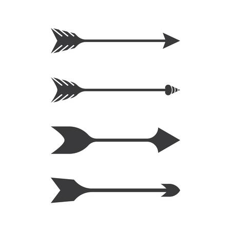Arrow logo template vector icon illustration designのイラスト素材