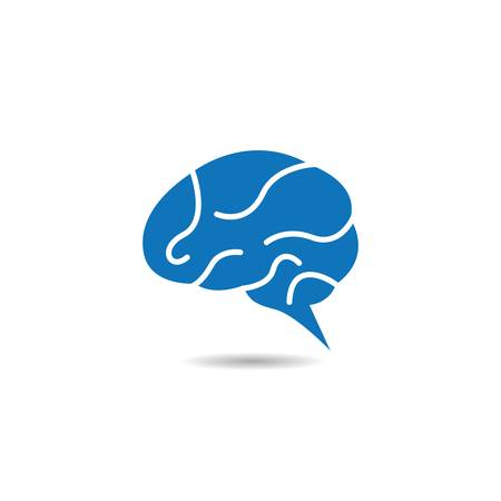 Brain logo template vector icon illustration designのイラスト素材