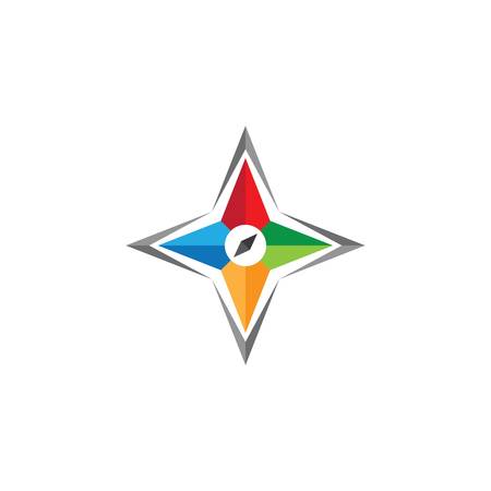 Compass logo template vector icon illustration designのイラスト素材