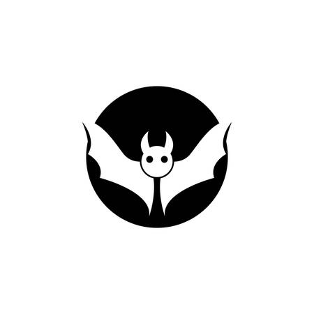 Bat logo template vector icon illustration designのイラスト素材