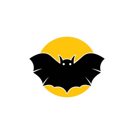 Bat logo template vector icon illustration designのイラスト素材