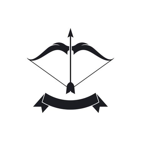 Archer logo vector icon illustrationのイラスト素材