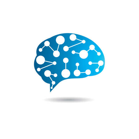 Brain  template vector icon illustration designのイラスト素材