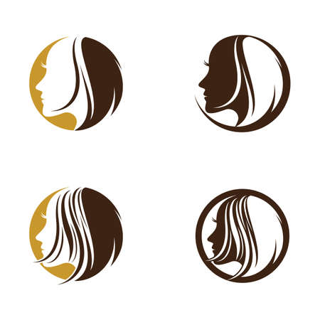Hair salon  template vector icon illustration designのイラスト素材