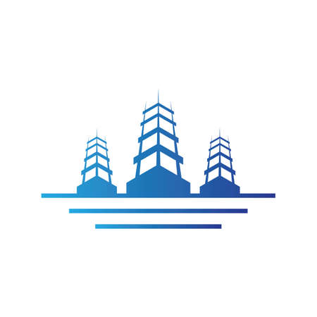 Real estate symbol vector icon illustratrionのイラスト素材