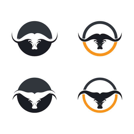 Bull  template vector icon illustration designのイラスト素材