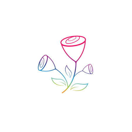 Flower vector icon illustration designのイラスト素材