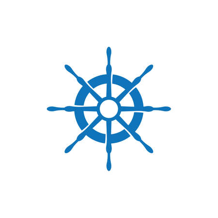 Steering ship vector icon illustration designのイラスト素材