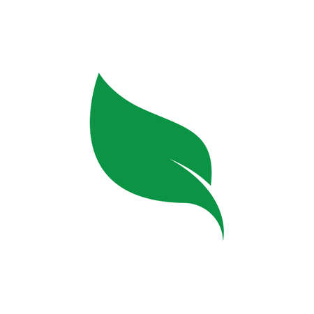 Leaf symbol vector icon illustration