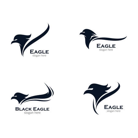Eagle logo template vector icon illustration designのイラスト素材