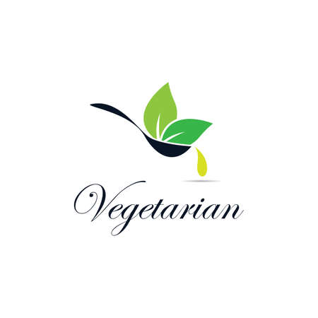 Vegetarian food vector icon illustrationのイラスト素材