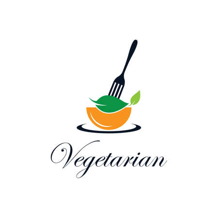 Vegetarian food vector icon illustrationのイラスト素材
