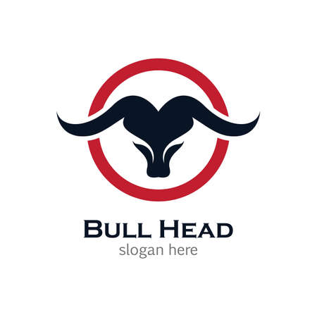 Bull head vector icon illustrationのイラスト素材