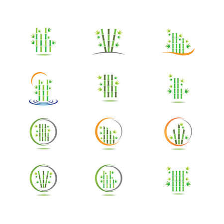 Bamboo vector icon symbol illustration designのイラスト素材