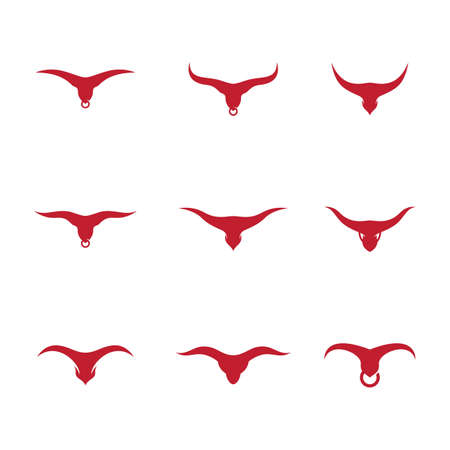Bull head vector icon illustrationのイラスト素材
