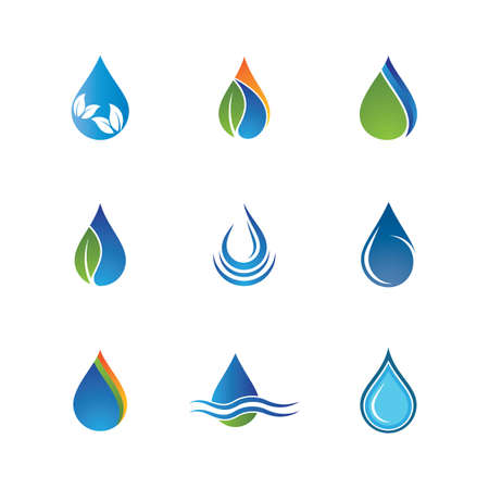 Water drop vector icon illustrationのイラスト素材