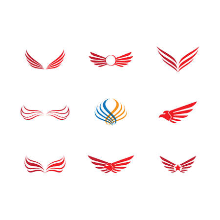Wing icon illustration designのイラスト素材