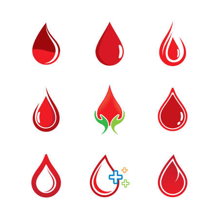 Blood vector icon illustration designのイラスト素材