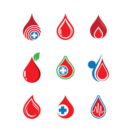 Blood vector icon illustration designのイラスト素材