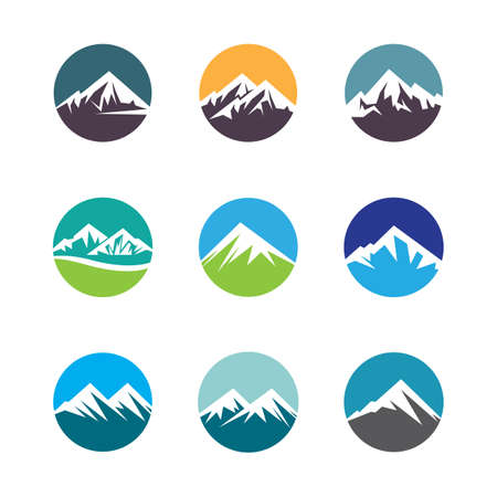 Mountain vector icon illustration designのイラスト素材