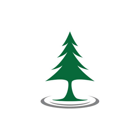 Pine tree vector icon illustration designのイラスト素材