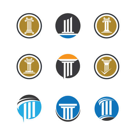 Pillar vector icon symbol illustration designのイラスト素材