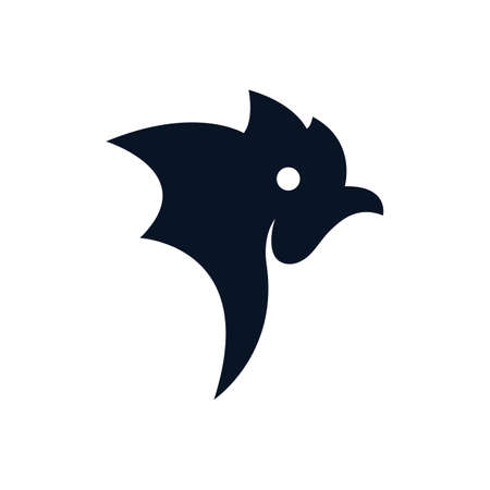 Rooster vector icon illustration designのイラスト素材