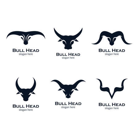 Bull head vector icon illustrationのイラスト素材