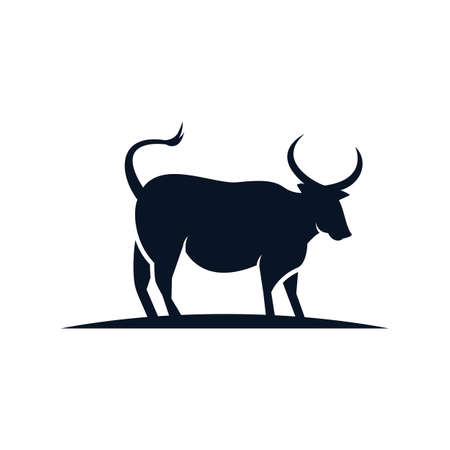 Cow vector icon illustration designのイラスト素材