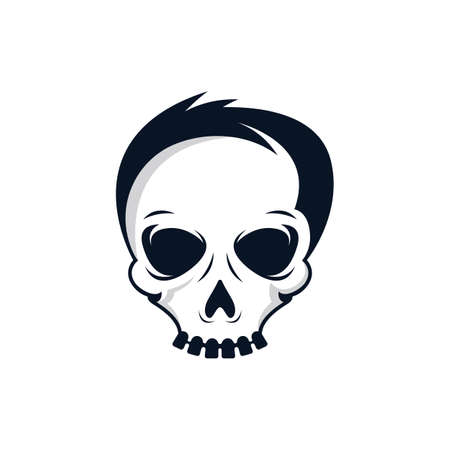 Skull vector icon illustration designのイラスト素材